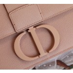 Montaigne palm print cow leather flap bag